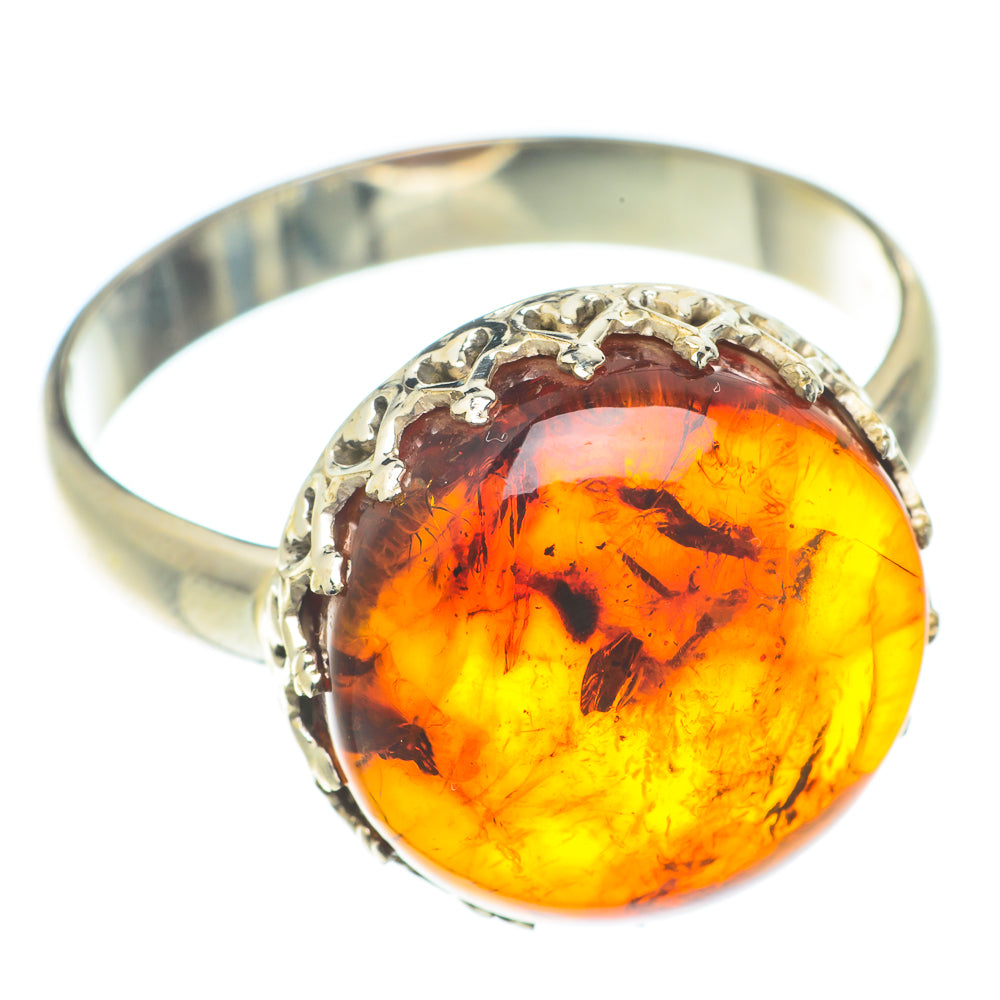 Baltic Amber Rings handcrafted by Ana Silver Co - RING65862