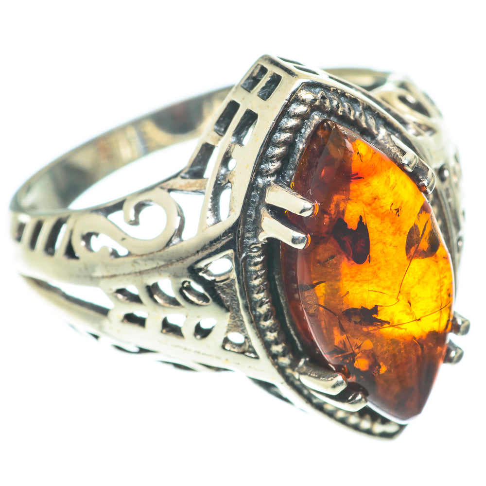 Baltic Amber Rings handcrafted by Ana Silver Co - RING65863