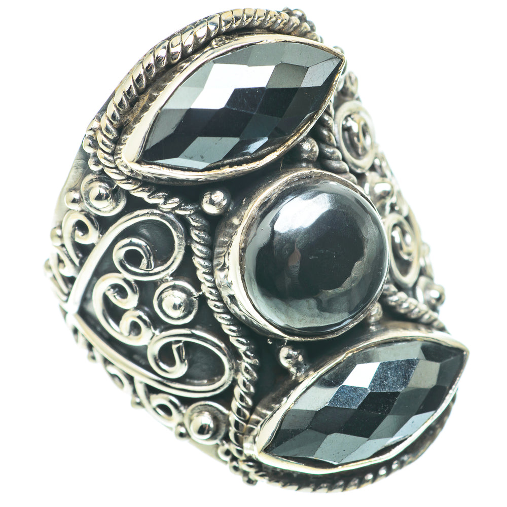 Hematite Rings handcrafted by Ana Silver Co - RING65882