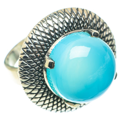 Aqua Chalcedony Rings handcrafted by Ana Silver Co - RING65884