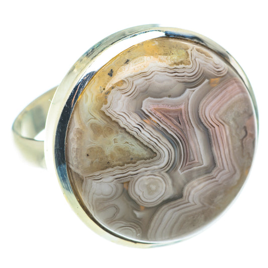 Laguna Lace Agate Rings handcrafted by Ana Silver Co - RING65892
