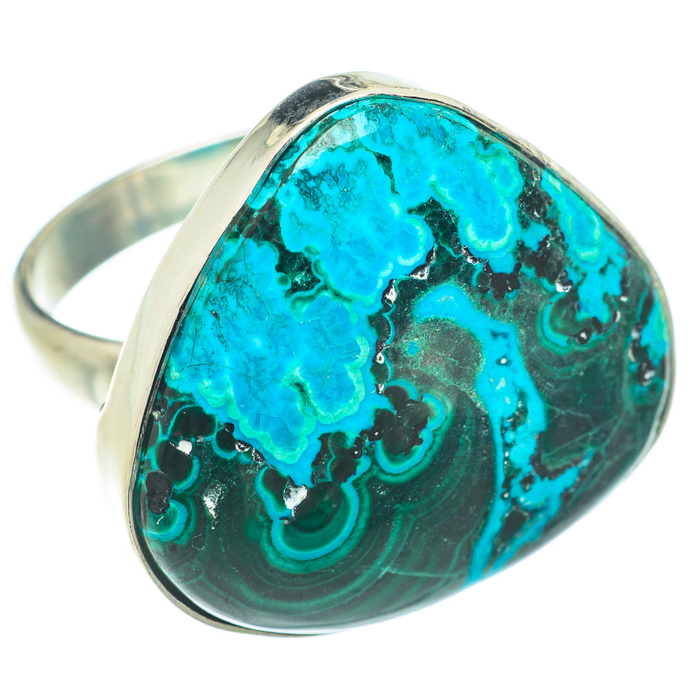 Malachite In Chrysocolla Rings handcrafted by Ana Silver Co - RING65913