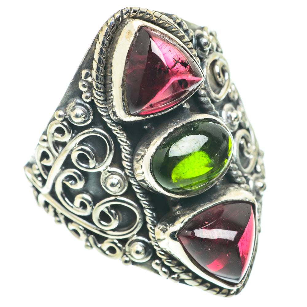Pink Tourmaline Rings handcrafted by Ana Silver Co - RING65915