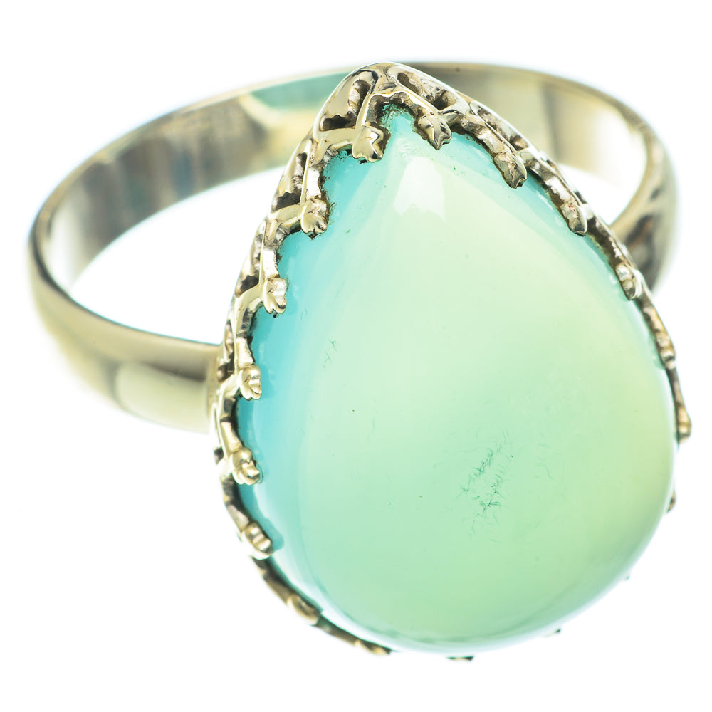 Aqua Chalcedony Rings handcrafted by Ana Silver Co - RING65921