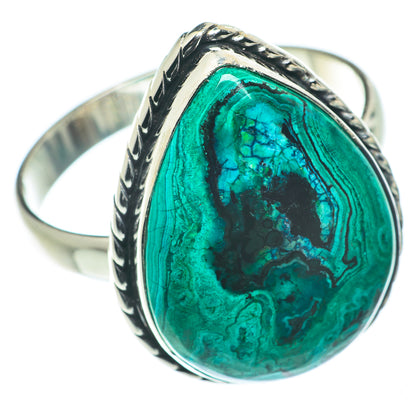 Chrysocolla Rings handcrafted by Ana Silver Co - RING65927