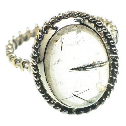 Tourmalinated Quartz Rings handcrafted by Ana Silver Co - RING65945