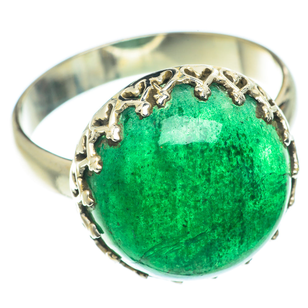 Green Aventurine Rings handcrafted by Ana Silver Co - RING65960
