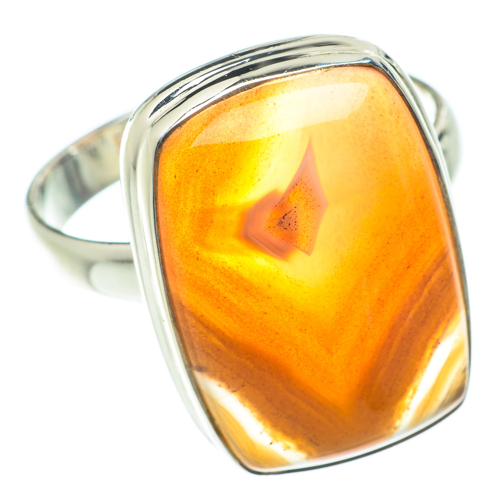 Botswana Agate Rings handcrafted by Ana Silver Co - RING65964