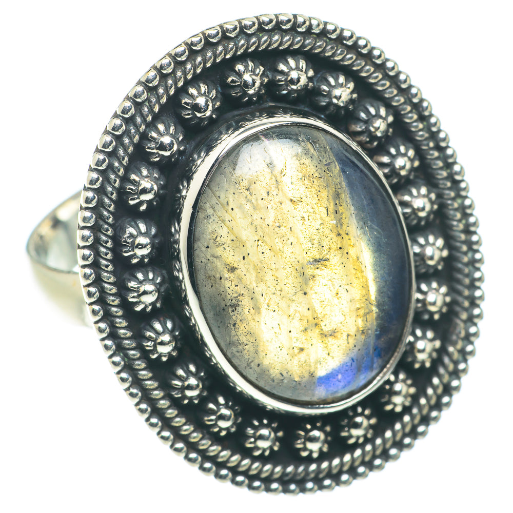 Labradorite Rings handcrafted by Ana Silver Co - RING65982