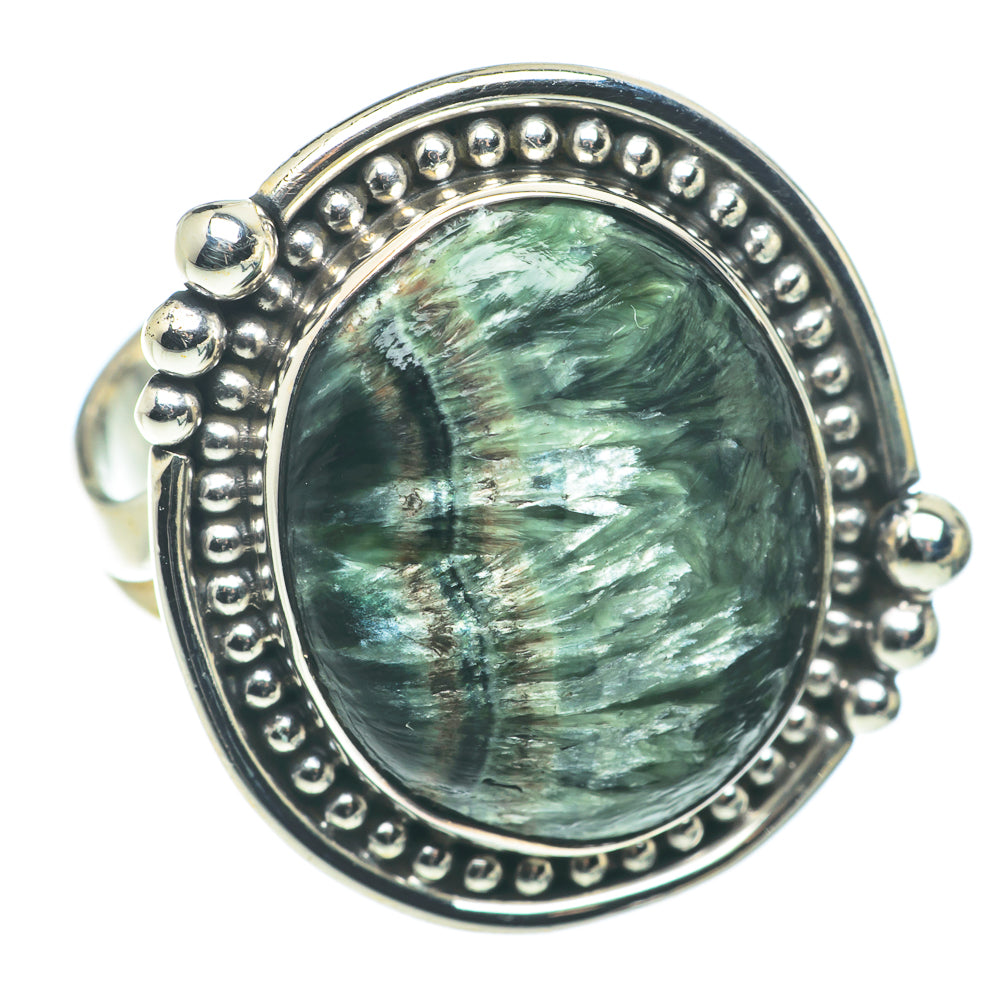 Seraphinite Rings handcrafted by Ana Silver Co - RING65984