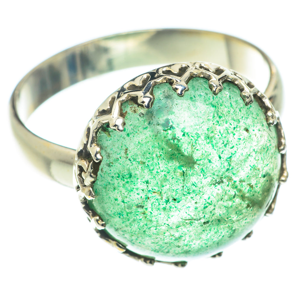 Green Aventurine Rings handcrafted by Ana Silver Co - RING65985