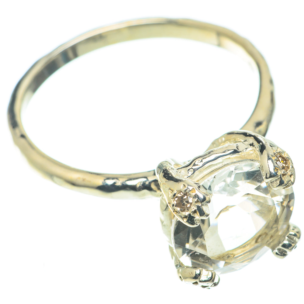 White Quartz Rings handcrafted by Ana Silver Co - RING66004