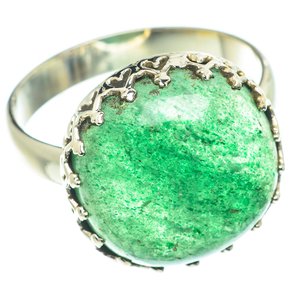 Green Aventurine Rings handcrafted by Ana Silver Co - RING66014