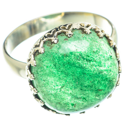 Green Aventurine Rings handcrafted by Ana Silver Co - RING66014