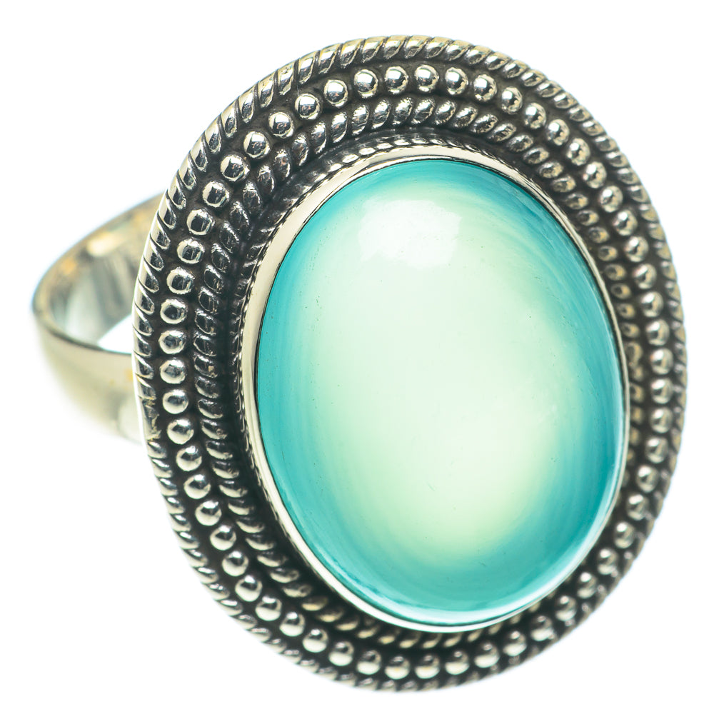 Aqua Chalcedony Rings handcrafted by Ana Silver Co - RING66038