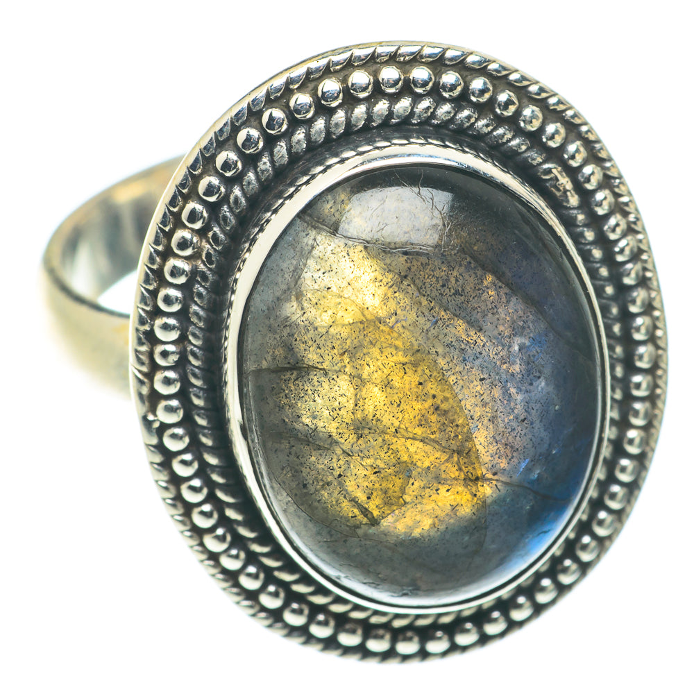 Labradorite Rings handcrafted by Ana Silver Co - RING66062