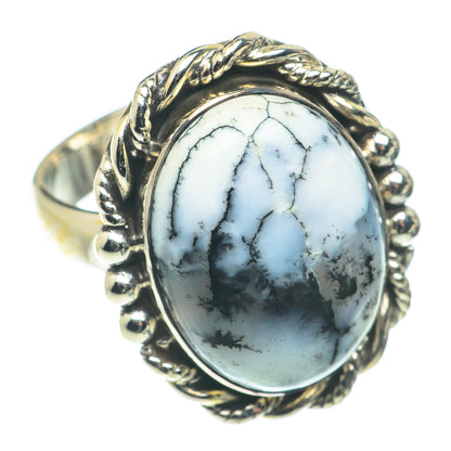 Dendritic Opal Rings handcrafted by Ana Silver Co - RING66085