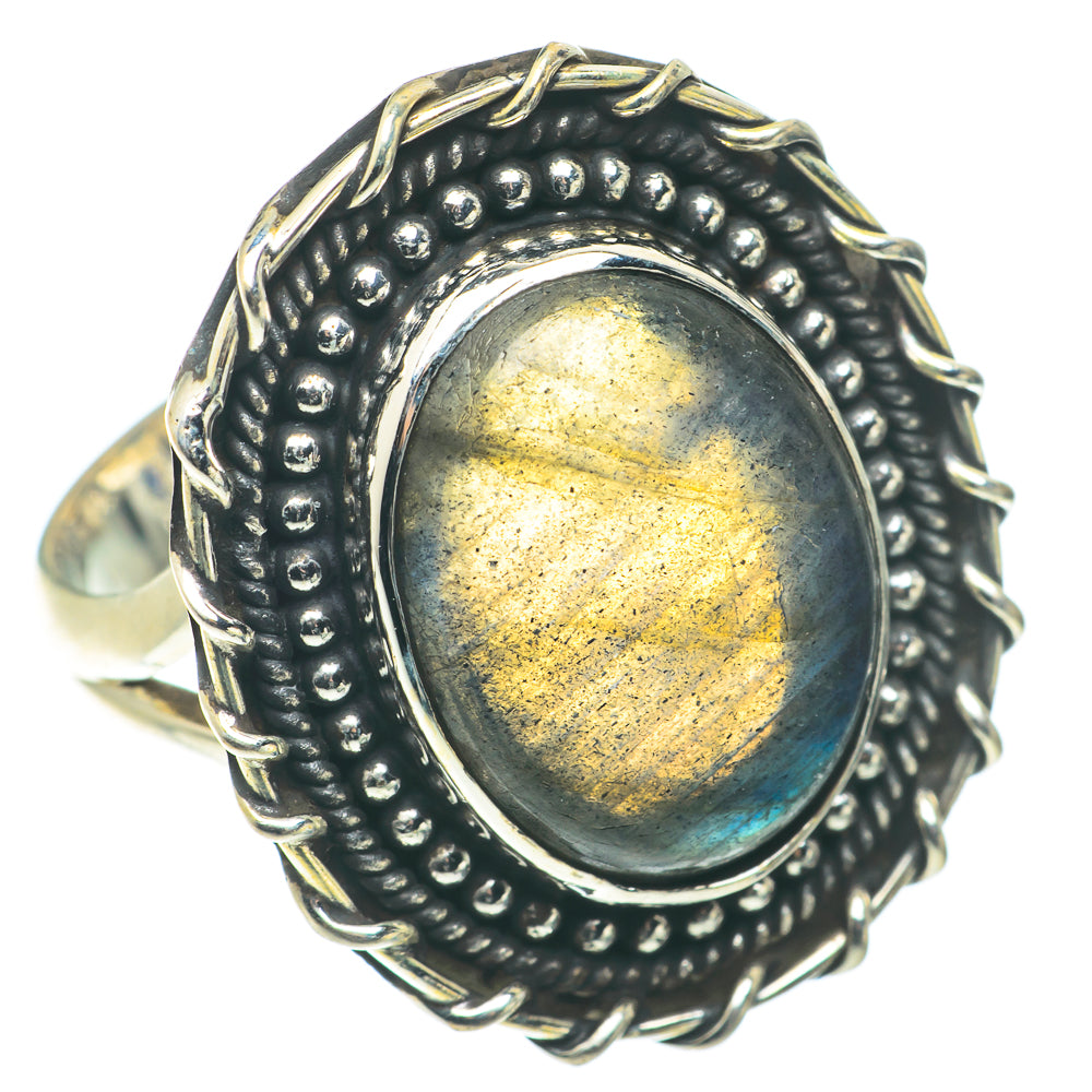 Labradorite Rings handcrafted by Ana Silver Co - RING66090