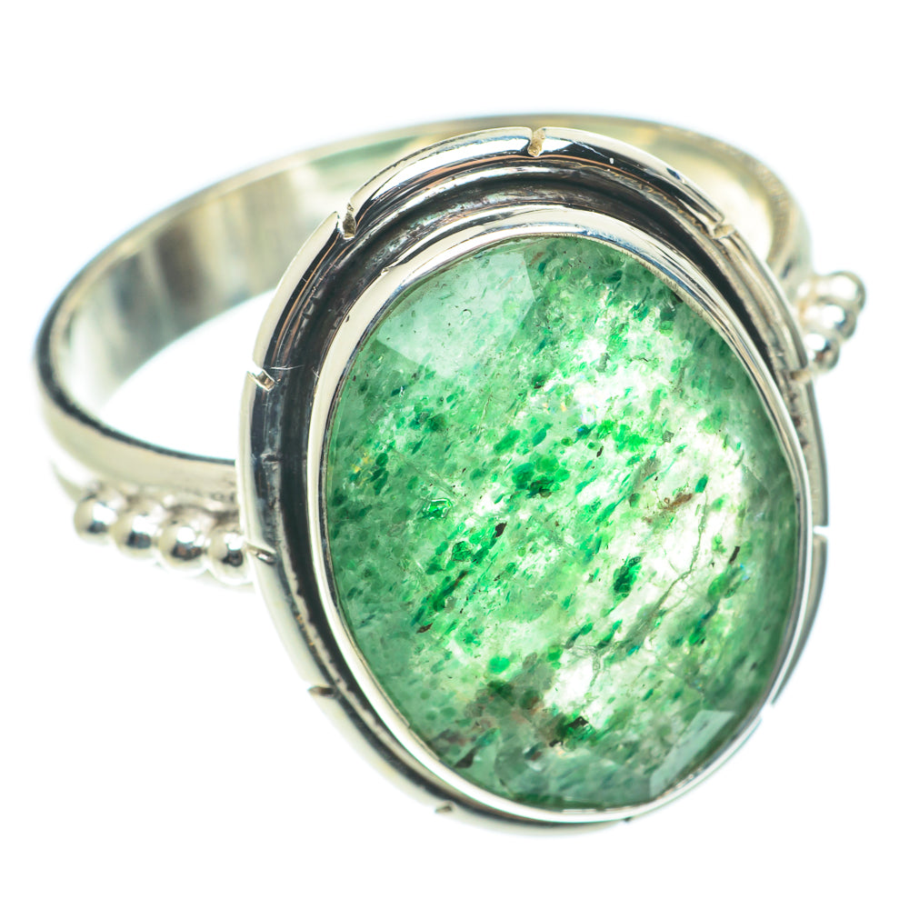 Green Aventurine Rings handcrafted by Ana Silver Co - RING66094