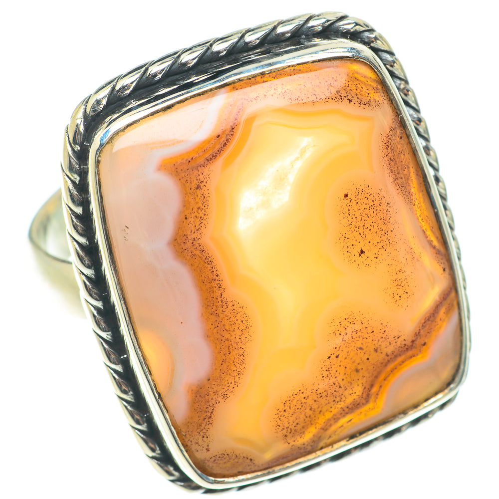 Botswana Agate Rings handcrafted by Ana Silver Co - RING66098