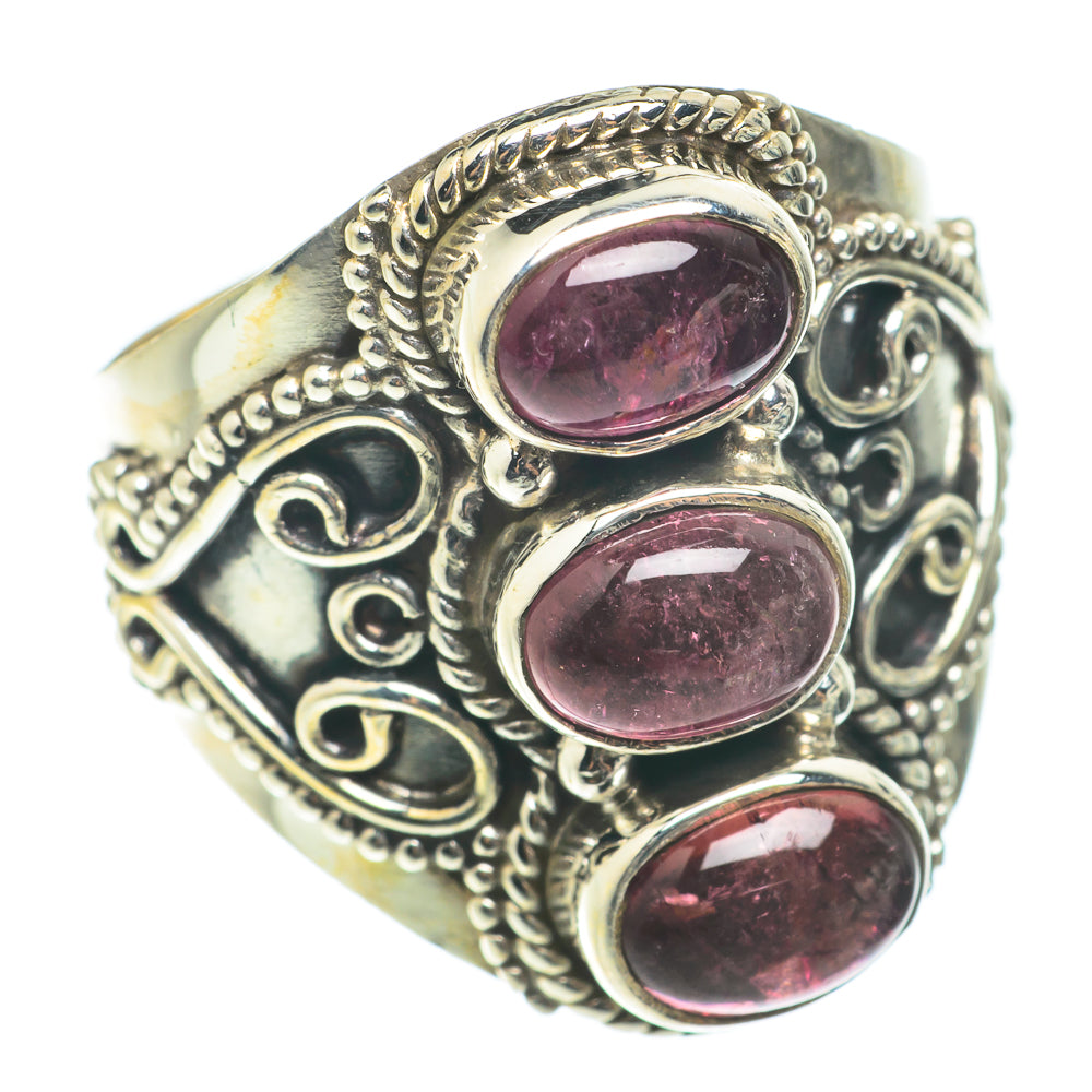 Pink Tourmaline Rings handcrafted by Ana Silver Co - RING66101