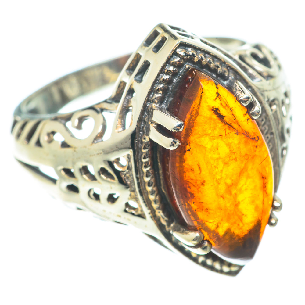 Baltic Amber Rings handcrafted by Ana Silver Co - RING66104