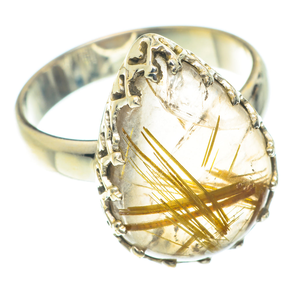 Rutilated Quartz Rings handcrafted by Ana Silver Co - RING66105