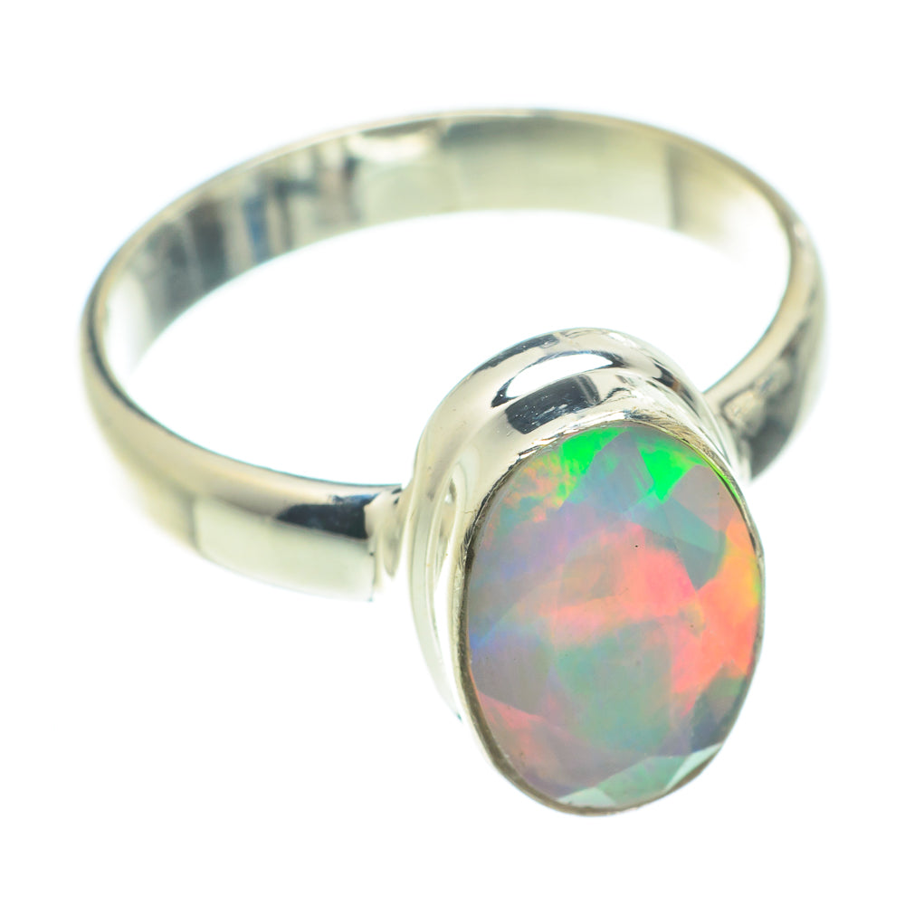 Ethiopian Opal Rings handcrafted by Ana Silver Co - RING66111