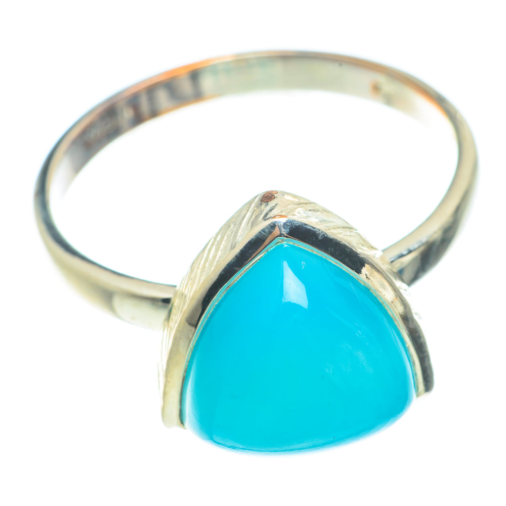 Aqua Chalcedony Rings handcrafted by Ana Silver Co - RING66113