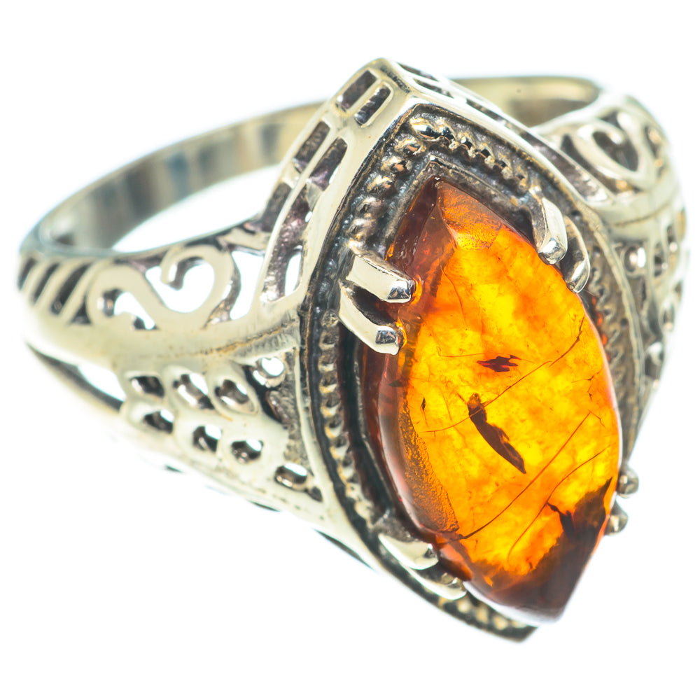 Baltic Amber Rings handcrafted by Ana Silver Co - RING66125