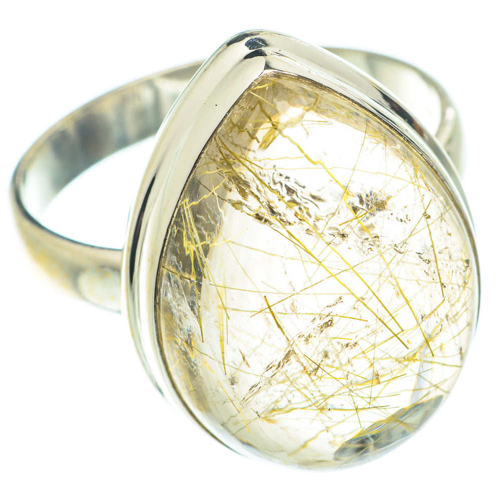 Rutilated Quartz Rings handcrafted by Ana Silver Co - RING66126