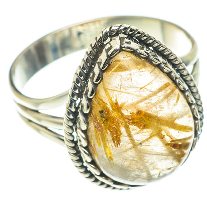 Rutilated Quartz Rings handcrafted by Ana Silver Co - RING66129