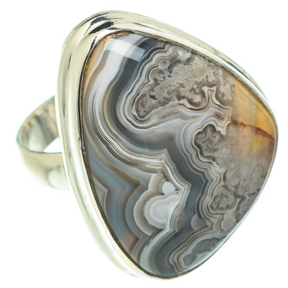 Laguna Lace Agate Rings handcrafted by Ana Silver Co - RING66133