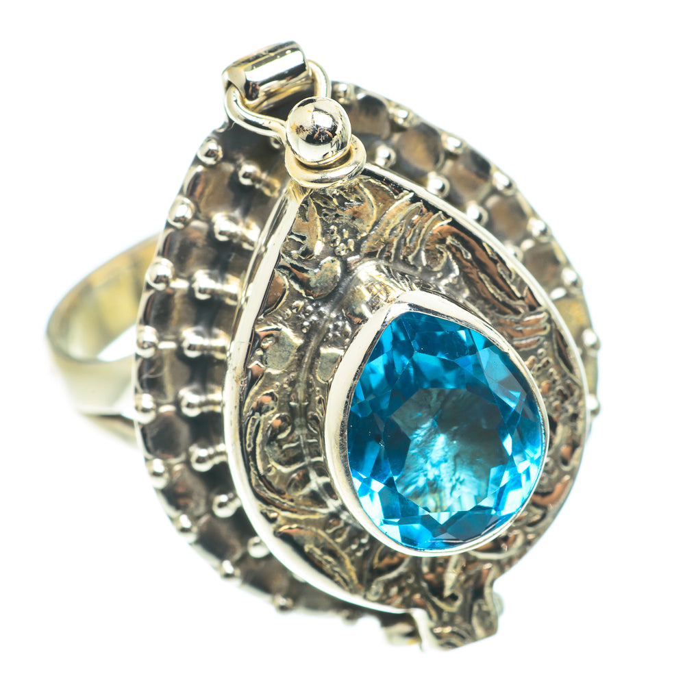 Blue Topaz Rings handcrafted by Ana Silver Co - RING66141