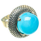 Aqua Chalcedony Rings handcrafted by Ana Silver Co - RING66142