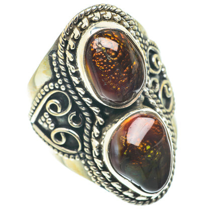 Mexican Fire Agate Rings handcrafted by Ana Silver Co - RING66150
