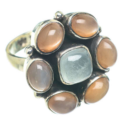 Peach Moonstone, Moonstone Rings handcrafted by Ana Silver Co - RING66191