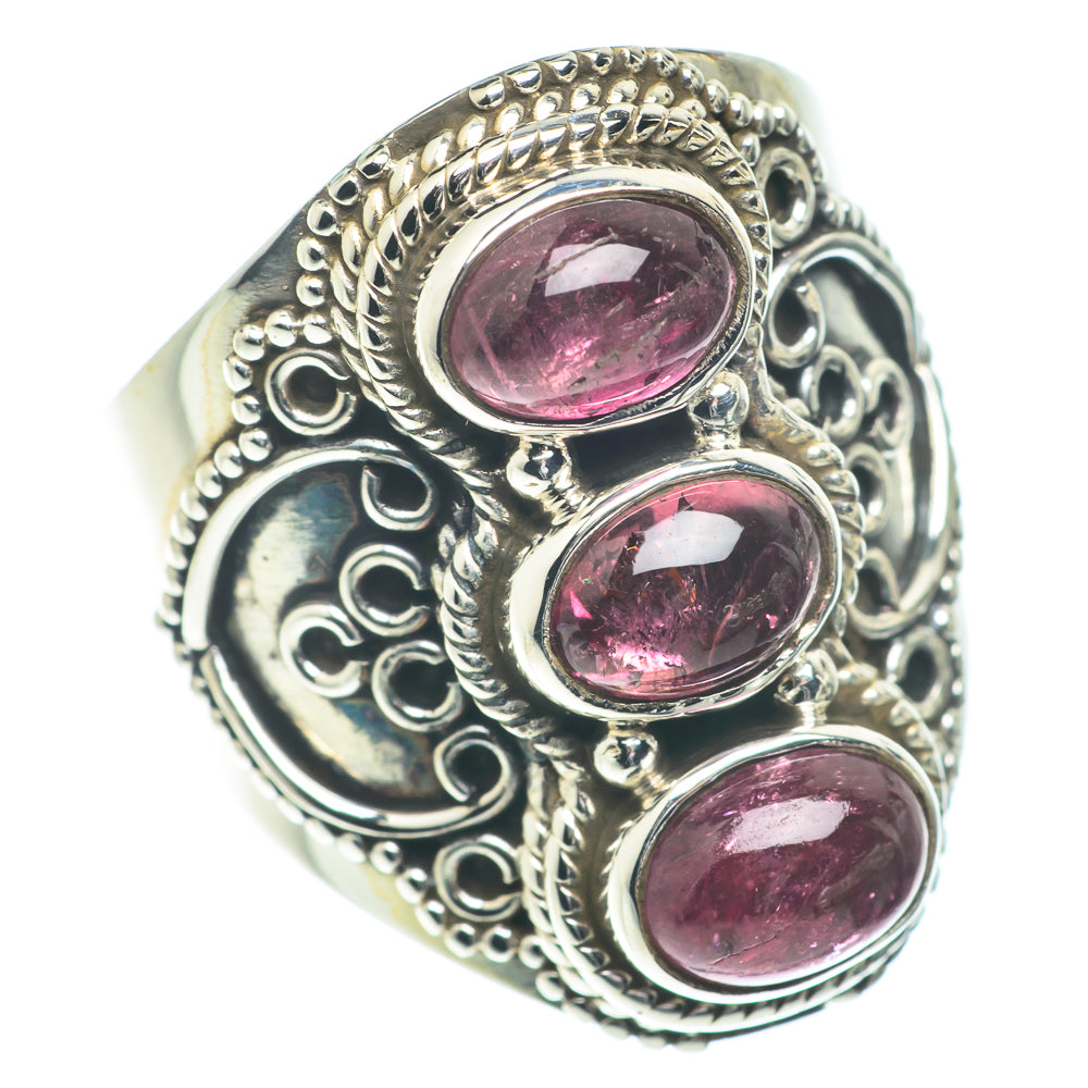 Pink Tourmaline Rings handcrafted by Ana Silver Co - RING66192