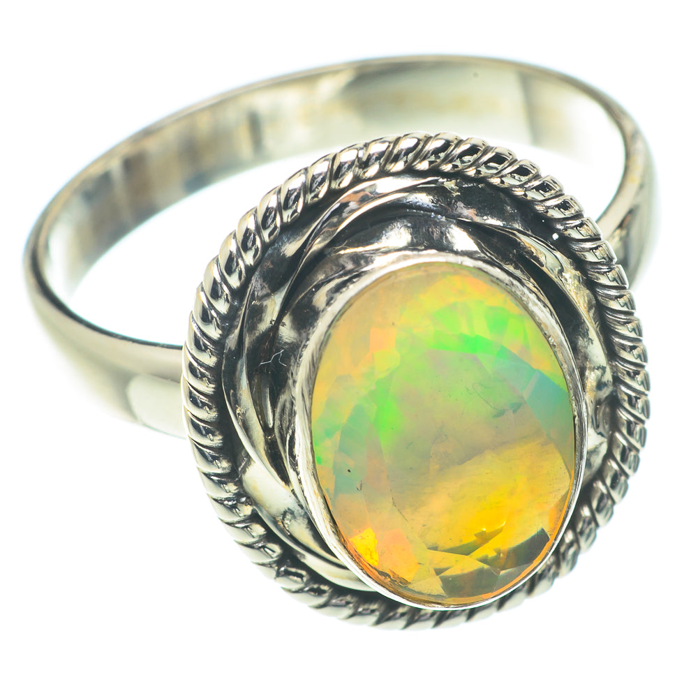 Ethiopian Opal Rings handcrafted by Ana Silver Co - RING66208