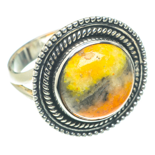 Bumble Bee Jasper Rings handcrafted by Ana Silver Co - RING66210