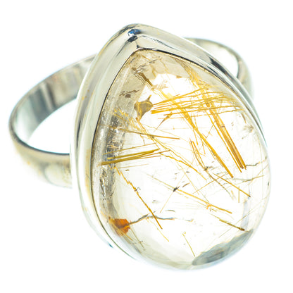 Rutilated Quartz Rings handcrafted by Ana Silver Co - RING66235