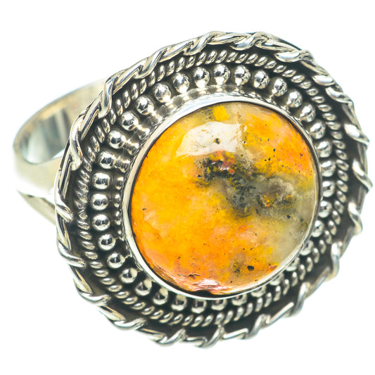 Bumble Bee Jasper Rings handcrafted by Ana Silver Co - RING66276