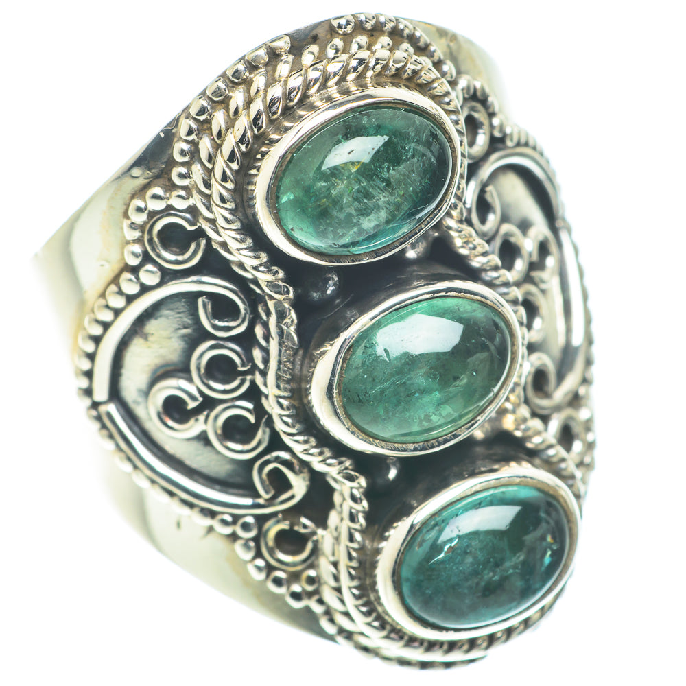 Green Tourmaline Rings handcrafted by Ana Silver Co - RING66280