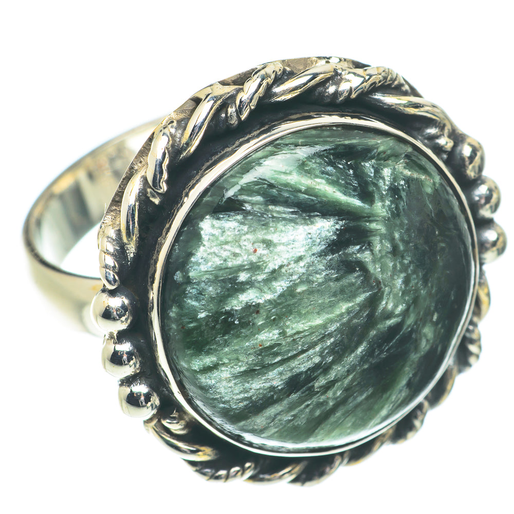 Seraphinite Rings handcrafted by Ana Silver Co - RING66345