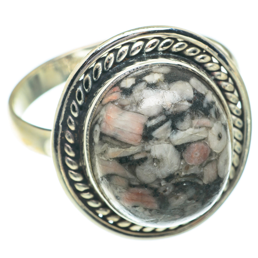Crinoid Fossil Rings handcrafted by Ana Silver Co - RING66347 - Photo 2