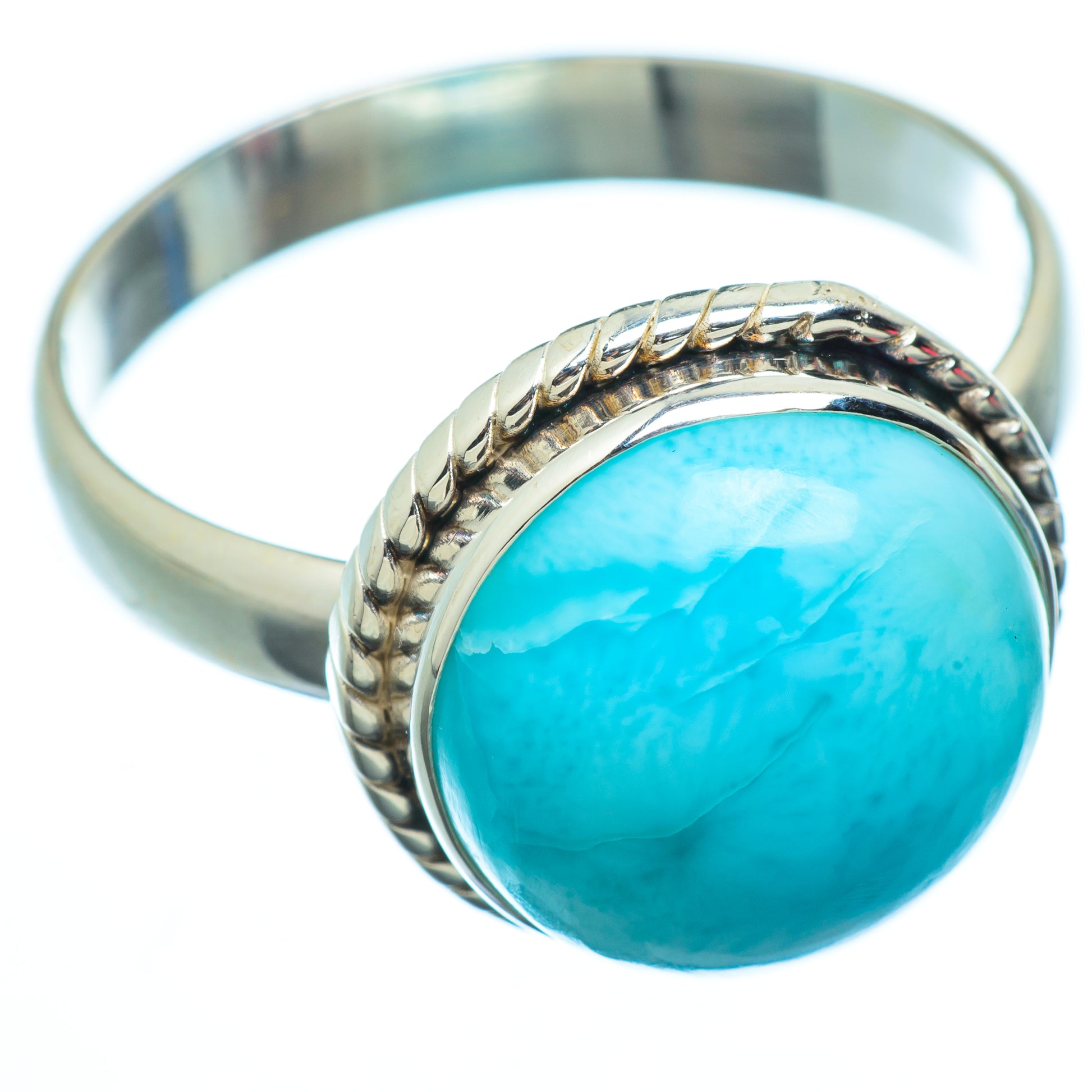 Larimar Rings handcrafted by Ana Silver Co - RING6635