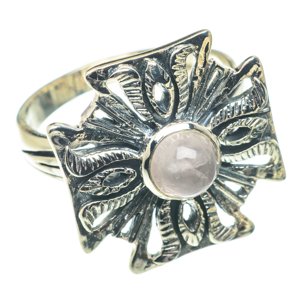 Rose Quartz Rings handcrafted by Ana Silver Co - RING66355