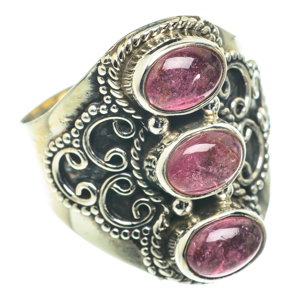 Pink Tourmaline Rings handcrafted by Ana Silver Co - RING66357