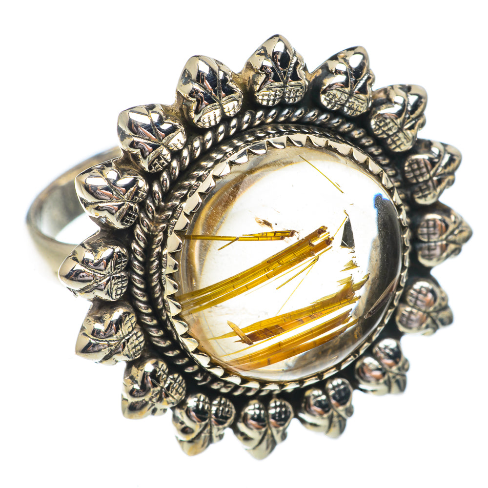 Rutilated Quartz Rings handcrafted by Ana Silver Co - RING66382