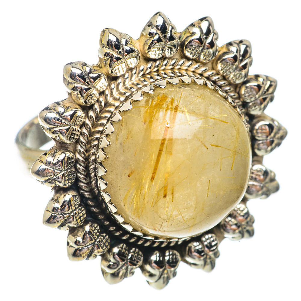 Rutilated Quartz Rings handcrafted by Ana Silver Co - RING66383